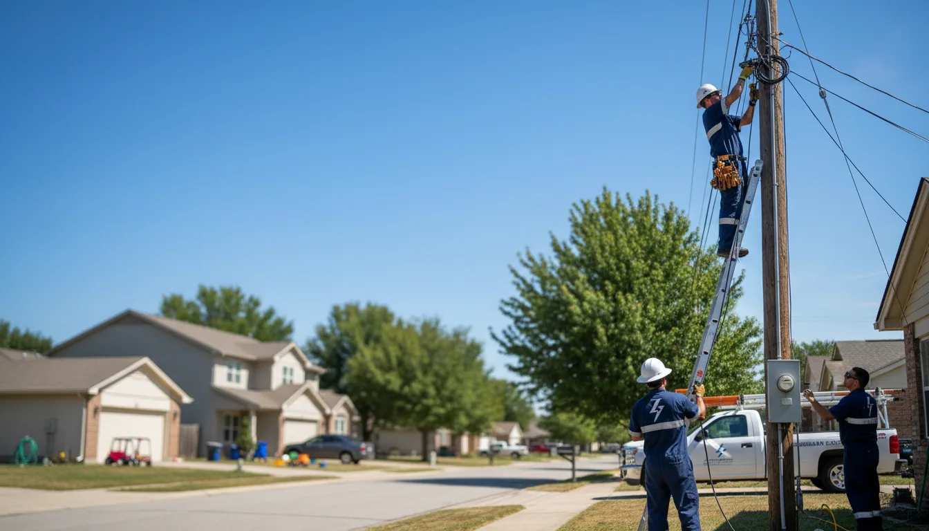 Residential electrician providing installation services in La Porte City, IA
